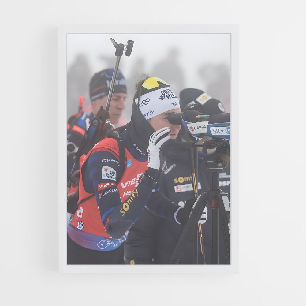 Poster Vitesse Éphémère – affiche Biathlon (vue 3)